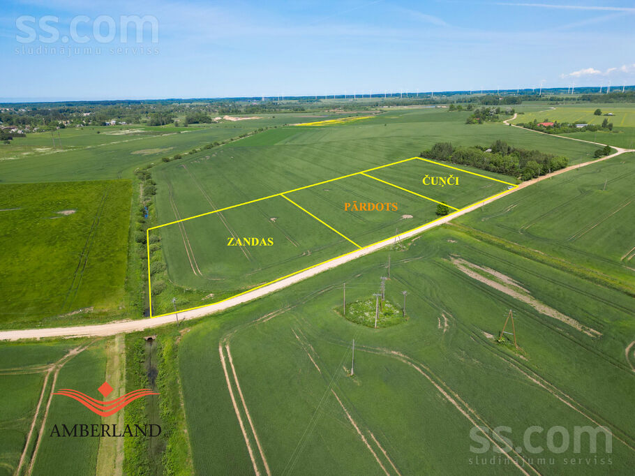 3 km no Grobiņas, Ālande, Liepāja un raj., Grobiņas pag. — zeme