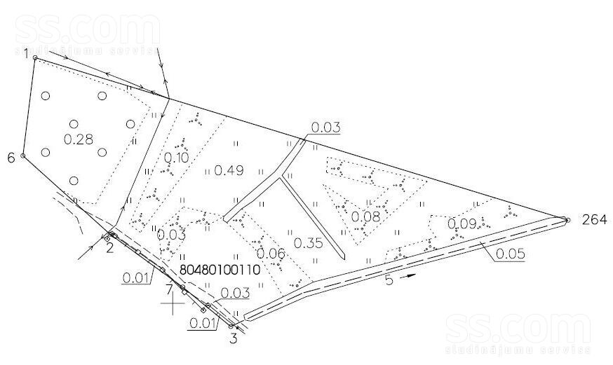 Ziedu iela, Babīte, Rīgas rajons, Babītes pag. — zeme
