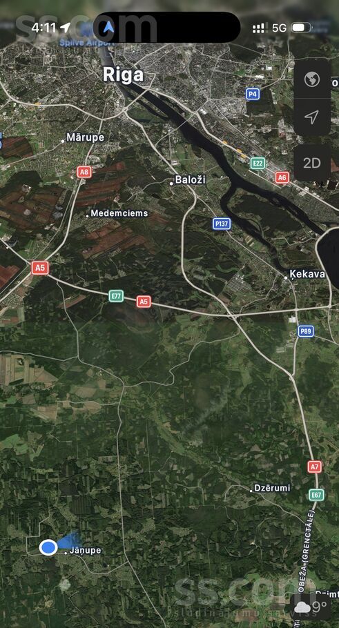 Atlantika 205, Jāņupe, Rīgas rajons, Olaines pag. — zeme