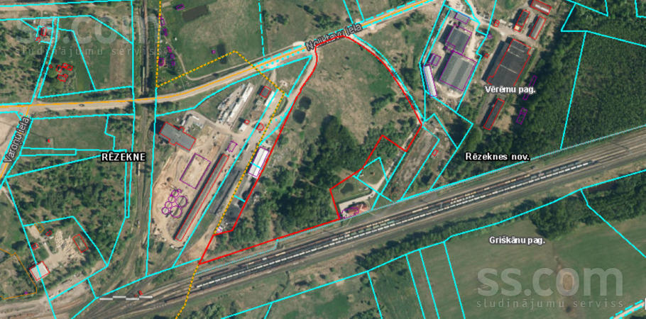 Biznesa parks, Ratinīki, Rēzekne un raj., Vērēmu pag. — zeme