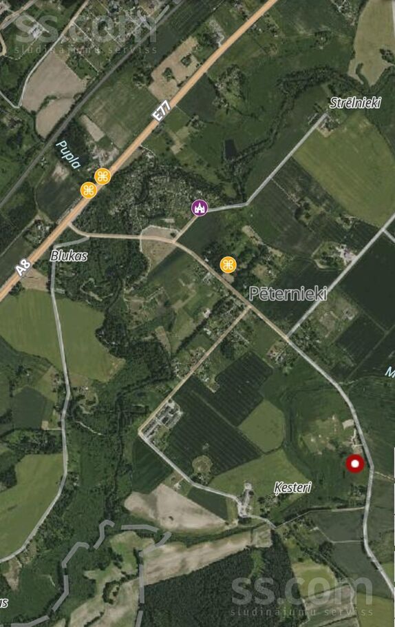 Bazūnas iela, Pēternieki, Rīgas rajons, Olaines pag. — zeme