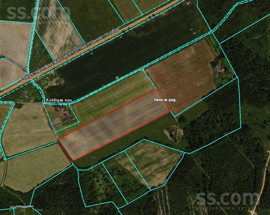 Pakalniņi, Renda, Kuldīga un raj., Rendas pag. — zeme