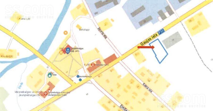 Gaujas iela, Jaunpiebalga, Cēsis un raj., Jaunpiebalgas pag. — zeme