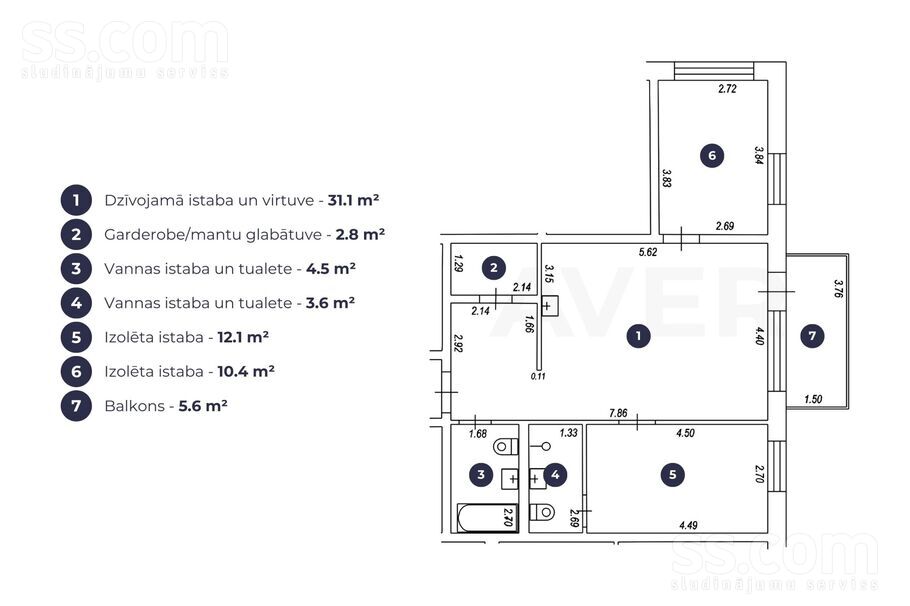 Eizenšteina 47a, Rīga — dzivoklis