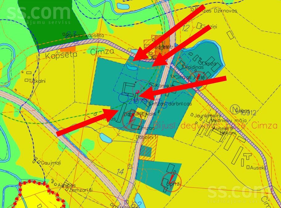 Dāboliņi b/n, Cēsis un raj., Raunas pag. — telpa
