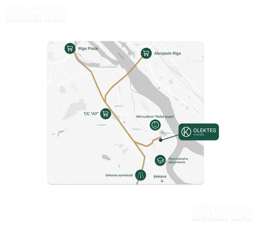 Olektes 25, Katlakalns, Rīgas rajons, Ķekavas pag. — zeme