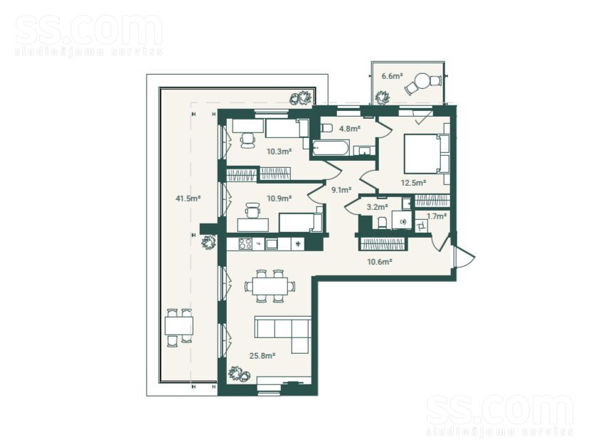 Čiekuru 3, Rīga — dzivoklis