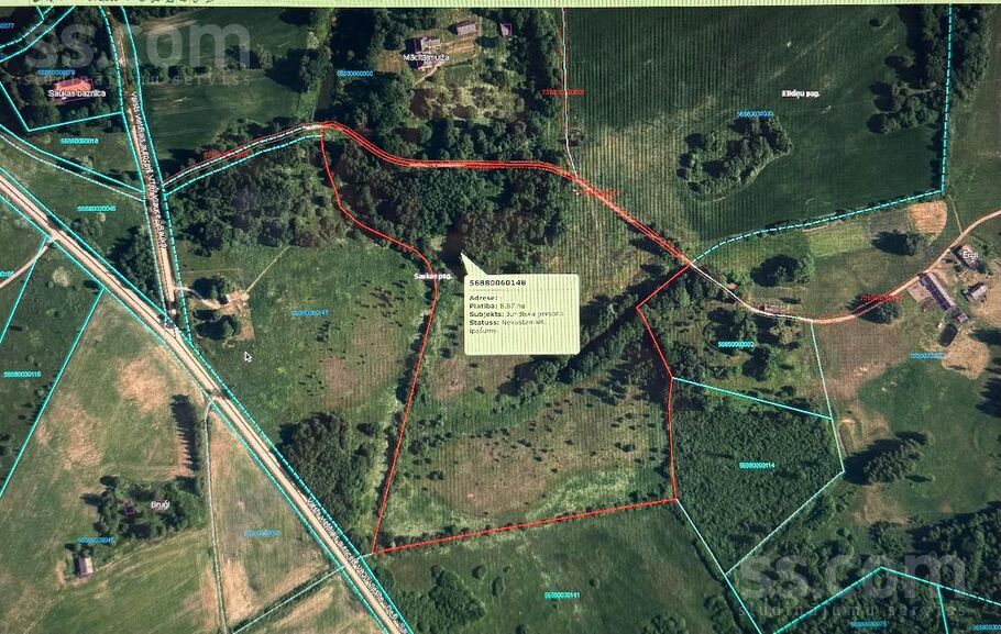 Sļotovs, Sauka, Jēkabpils un raj., Saukas pag. — zeme