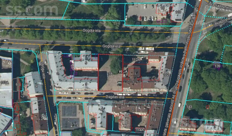 Dagdas 1a, Rīga — zeme