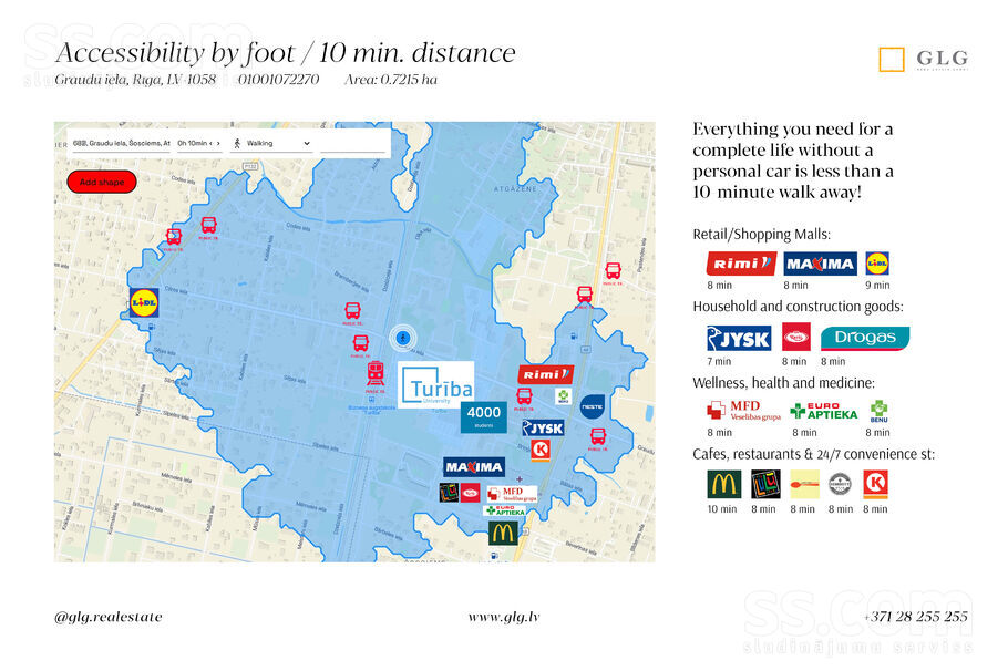 Graudu iela, Mārupe, Rīgas rajons, Mārupes pag. — zeme