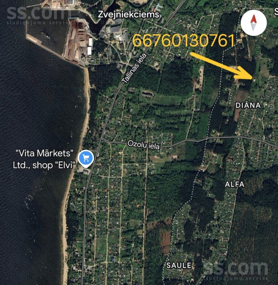 Cīruļu 9, Skulte, Limbaži un raj., Skultes pag. — zeme