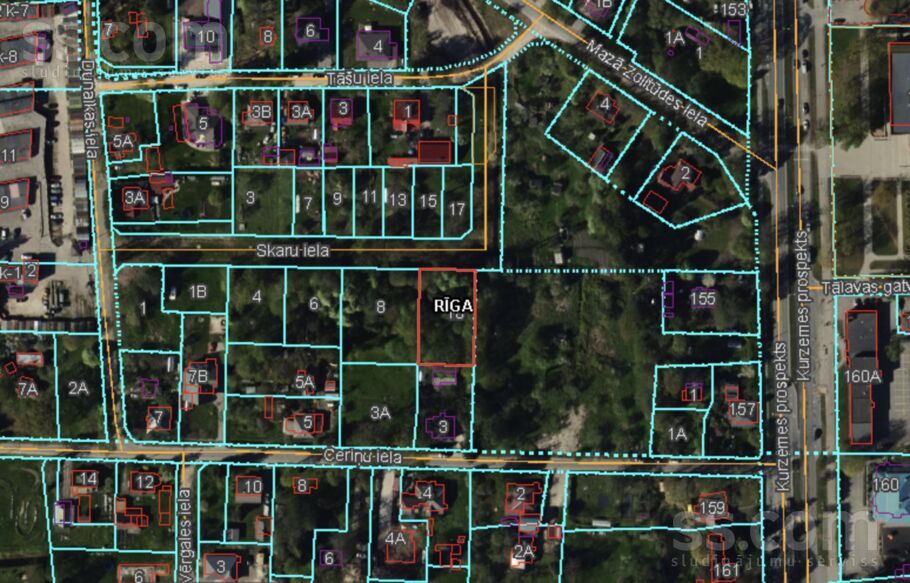 Ceriņu 1, Rīga — zeme