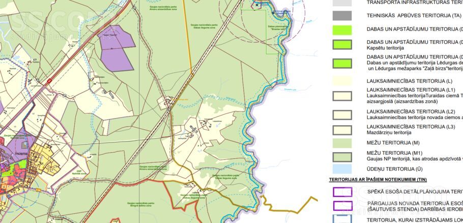 Jaunnamšķēni, Inciems, Rīgas rajons, Krimuldas pag. — zeme