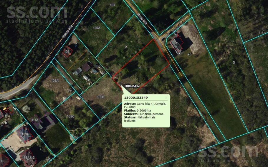 Ganu 4, Jūrmala — zeme