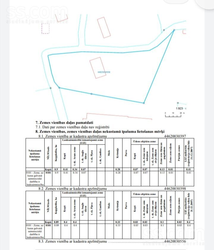 Krasta iela, Kalupe, Daugavpils un raj., Kalupes pag. — zeme