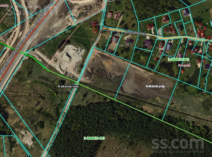 Millijas, Krogsils, Rīgas rajons, Ķekavas pag. — zeme