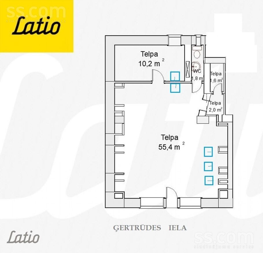 Ģertrūdes 14, Rīga, centrs — telpa