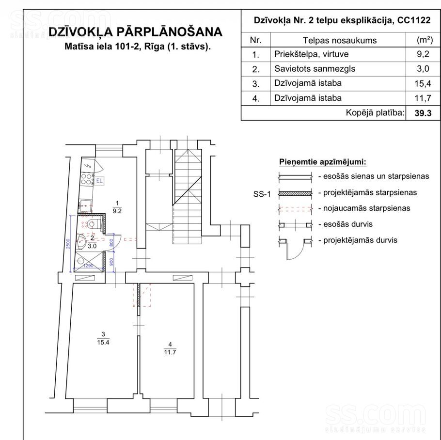 Matīsa 101, Rīga — dzivoklis
