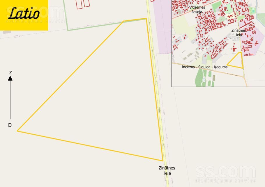 Košas, Rīgas rajons, Sigulda — zeme