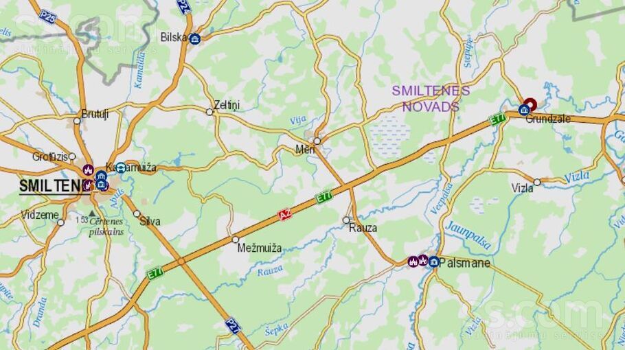 Kalna Jaunzemi, Valmiera un raj. — telpa