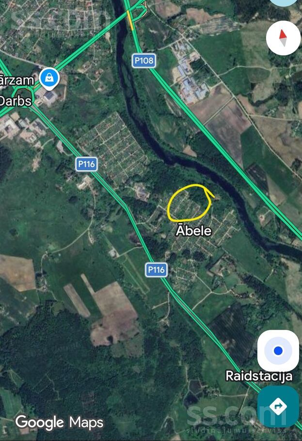 Ķiršu iela 45, Ābele, Kuldīga un raj., Pelču pag. — maja