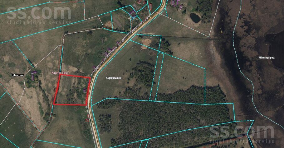 Krišjāņi, Krievragciems, Talsi un raj., Ķūļciema pag. — zeme