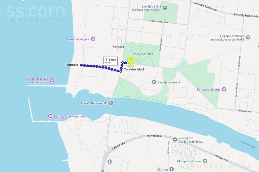 Turaidas iela 2, Liepāja un raj., Liepāja — dzivoklis