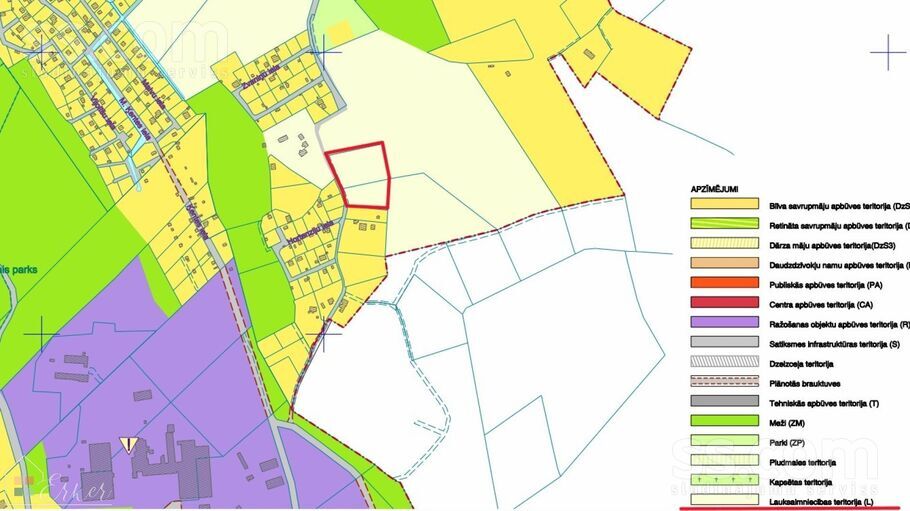 Pieneņu ceļš 17, Ogre un raj., Ogre — zeme