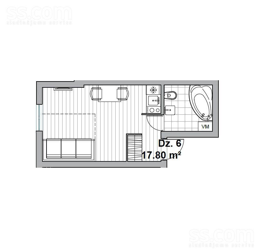 Dzelzceļa 3a, Jūrmala — dzivoklis