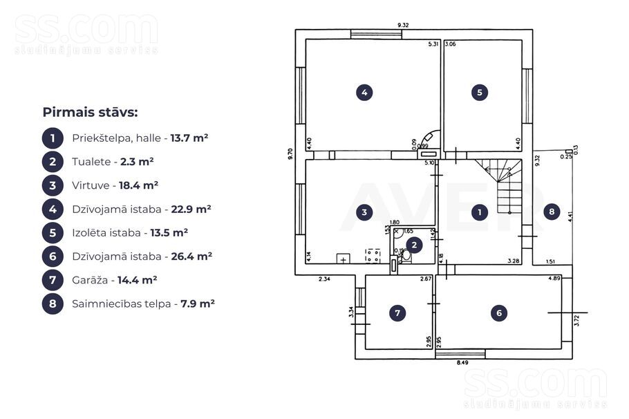 Saulaines 12, Jelgava un raj., Jelgava — maja