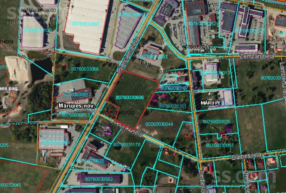 Plieņciema iela 8, Mārupe, Rīgas rajons, Mārupes pag. — zeme