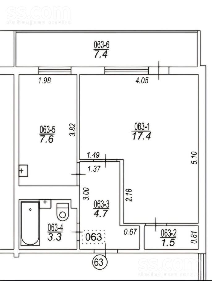 Tērbatas 3a, Jūrmala — dzivoklis