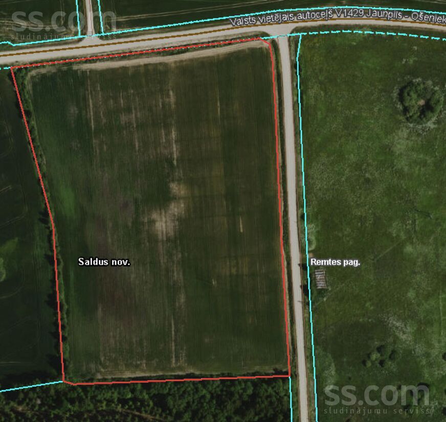 84800040022, Remte, Saldus un raj., Remtes pag. — zeme