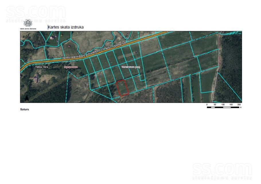 Ceriņziedi, Upesgrīva, Talsi un raj., Mērsraga pag. — zeme