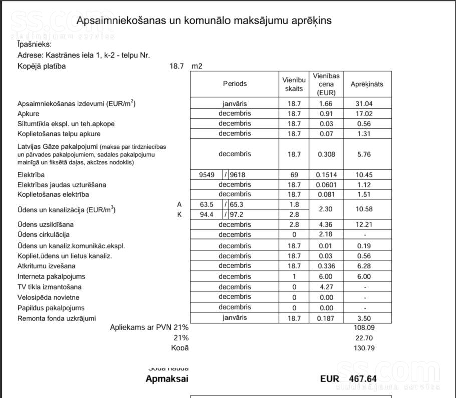 Kastrānes 1/2, Rīga — dzivoklis
