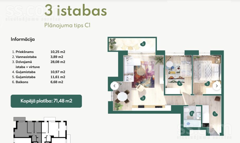 Dravnieku 3 k-3, Rīga — dzivoklis