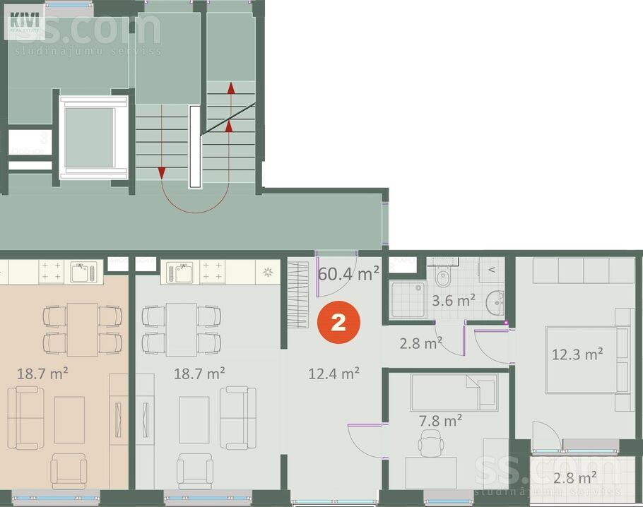 Draudzības iela 6a, Ogre un raj., Ogre — dzivoklis