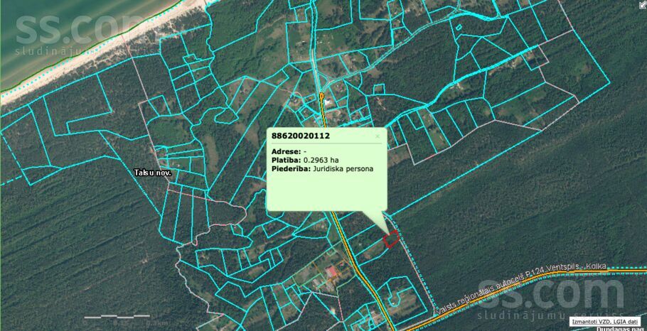 Sturisi, Mazirbe, Talsi un raj., Dundagas pag. — zeme