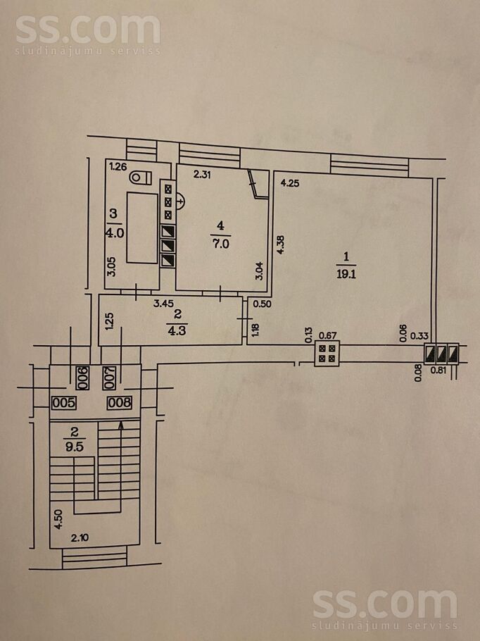 Partizāņu 23, Balvi un raj., Balvi — dzivoklis