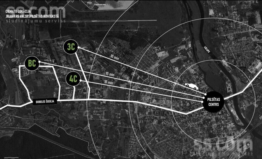 Induļa iela, Jelgava un raj., Jelgava — zeme