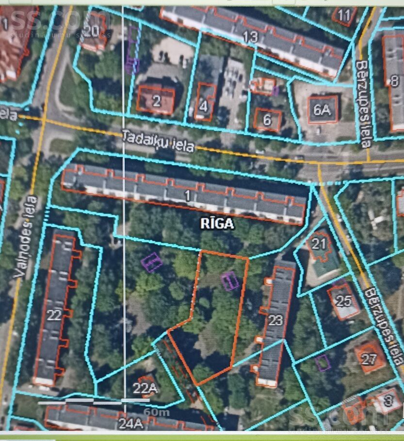 Vadakstes, Rīga — zeme