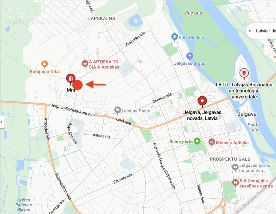 Ganību iela 51, Jelgava un raj., Jelgava — zeme