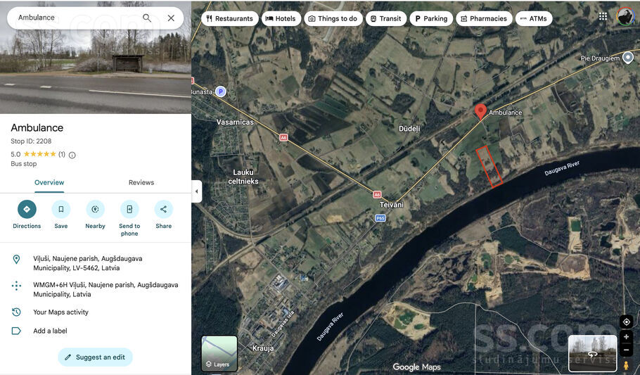 Lazdaiņi, Viļuši, Daugavpils un raj., Naujenes pag. — zeme