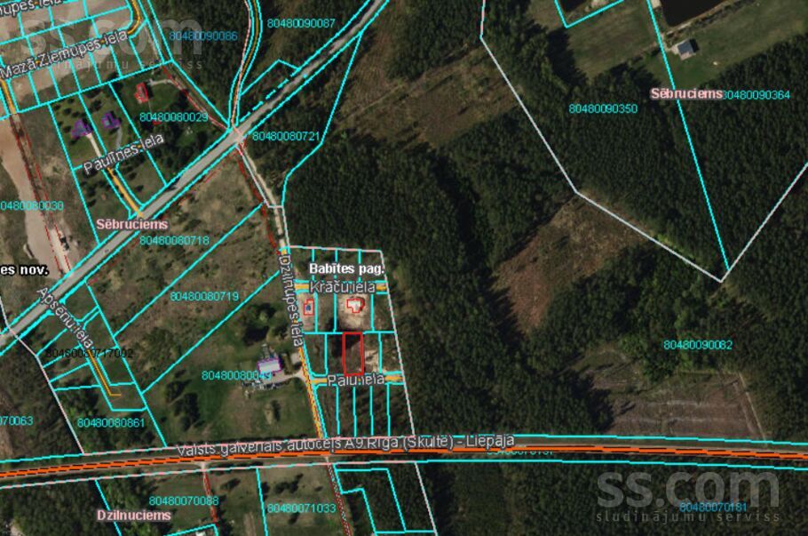 Palu 5, Sēbruciems, Rīgas rajons, Babītes pag. — zeme