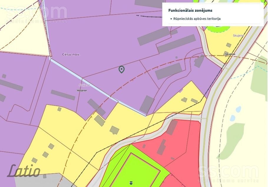 Nākotnes iela, Skujene, Cēsis un raj., Skujenes pag. — telpa