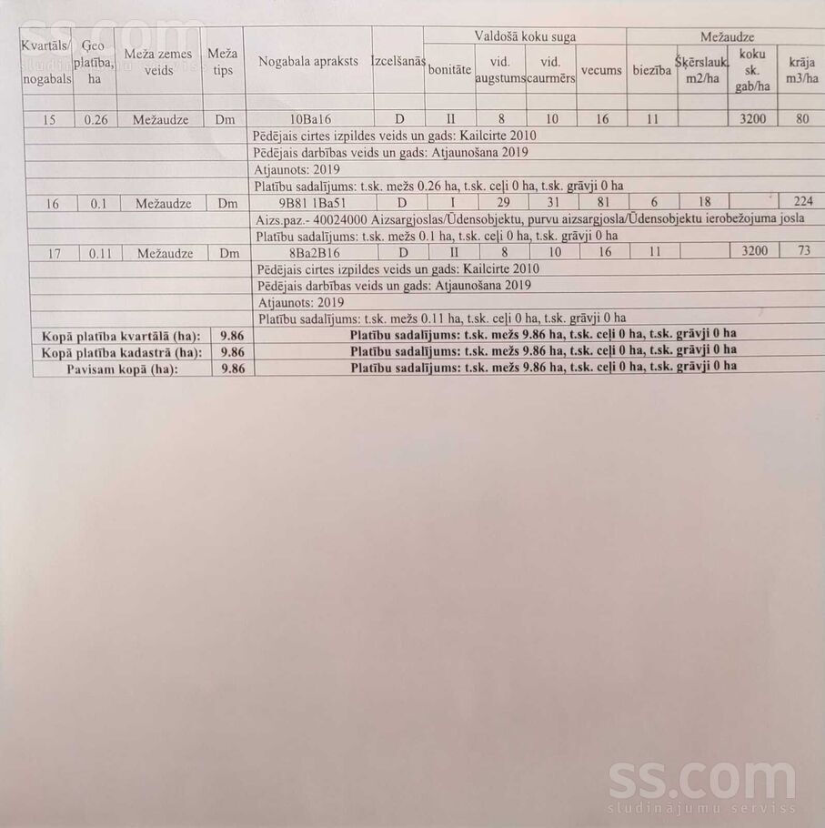 Dorotpole, Krāslava un raj., Kalniešu pag. — mezs