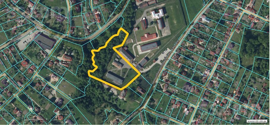 Gaujas 23a, Cēsis un raj., Cēsis — zeme