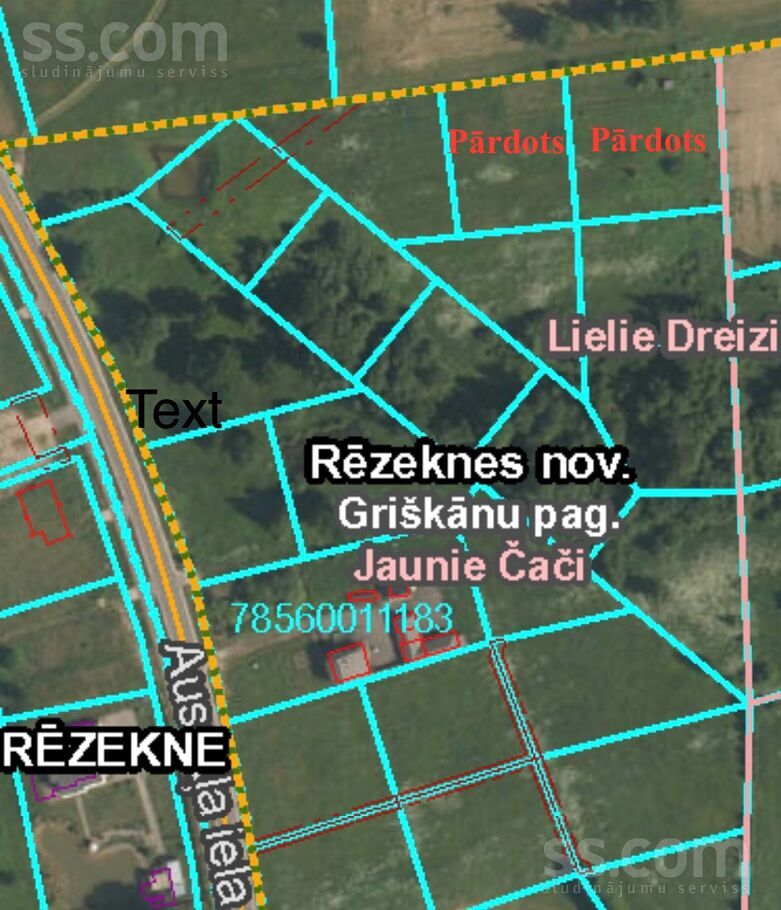 Guntiņas, Čači, Rēzekne un raj., Griškānu pag. — zeme