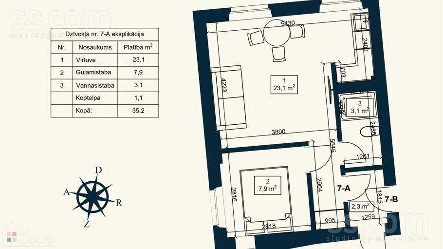 Jomas 46, Jūrmala — dzivoklis