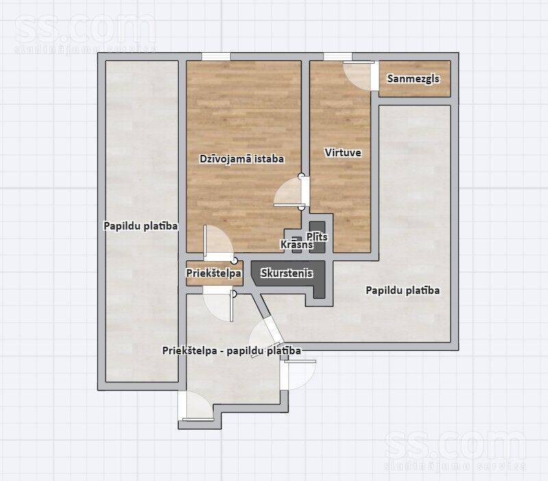 Lielā iela 32, Talsi un raj., Talsi — dzivoklis